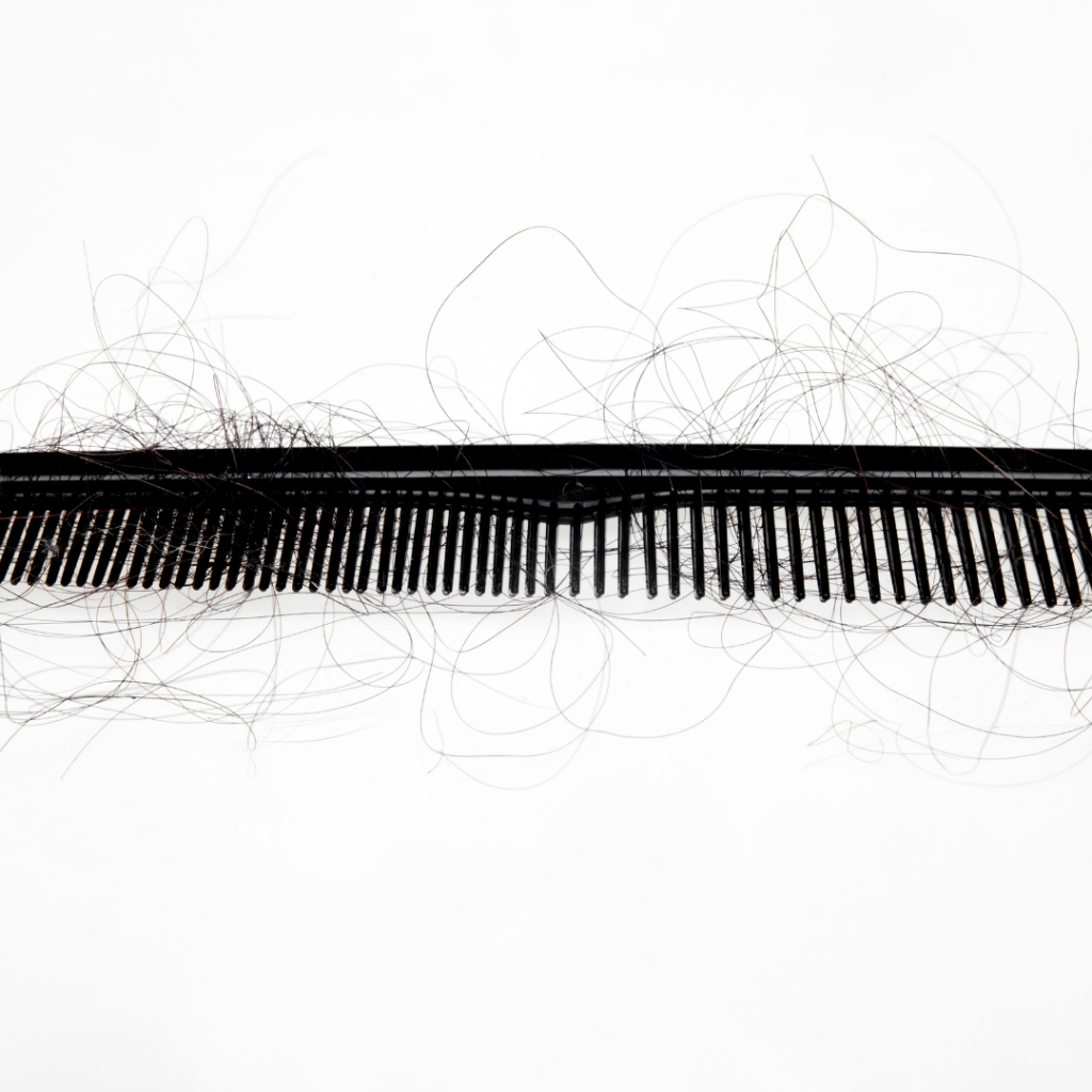 Hair fibers like Toppik can get messy.